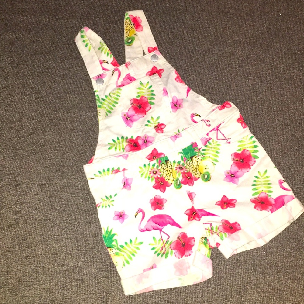 New flamingo/floral knee length jumper (girl)